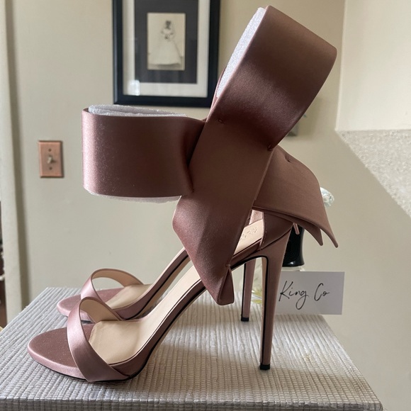 Aminah Abdul Jillil Champagne Open Toe Stiletto